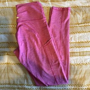 Pink High-Waisted Leggings